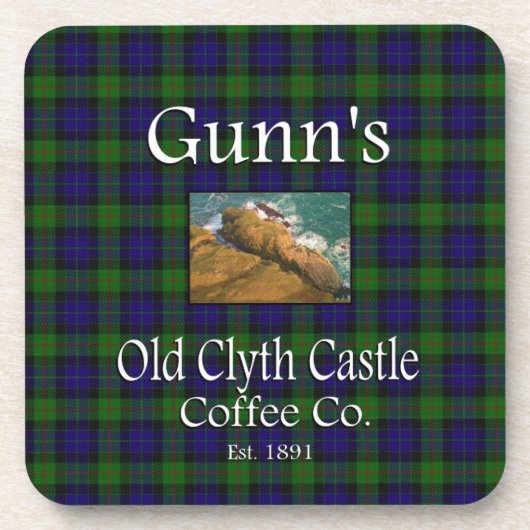 Gunn's Old Clyth Castle Coffee Co. Onderzetter (Voorkant)