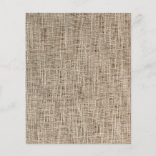 Gunny sack-achtergrond flyer (Voorkant)