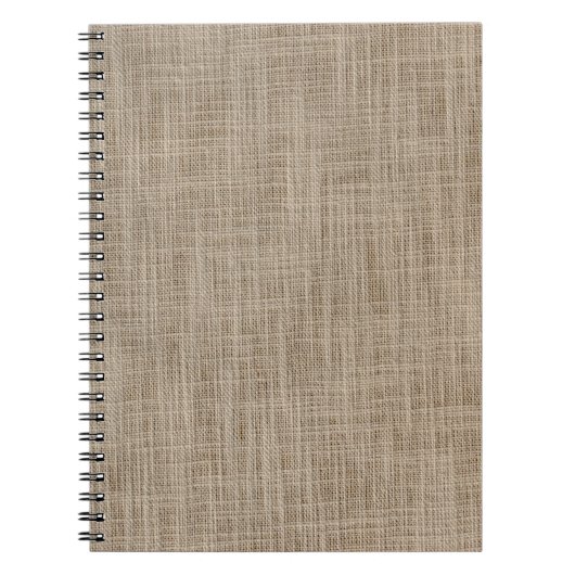 Gunny sack-achtergrond notitieboek (Voorkant)