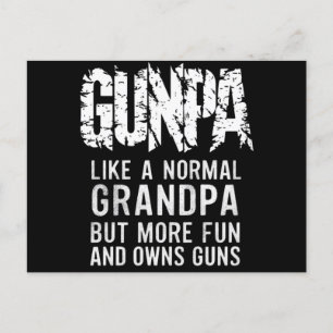 Gunpa als een normale opa, maar leuker en meer eig briefkaart
