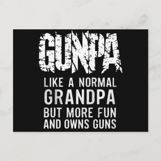 Gunpa als een normale opa, maar leuker en meer eig briefkaart (Voorkant)