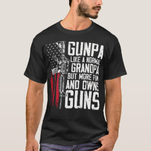 Gunpa als een normale opa plezier en bezit Pistole T-shirt