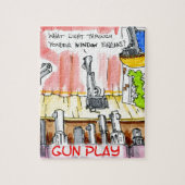 GunPlay Funny Cartoon Legpuzzel (Verticaal)