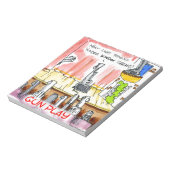 GunPlay Funny Cartoon Notitieblok (Linkerzijde)