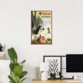 GUNPOWDER BEER HOND OUD Siberië Rusland Advert Poster (Thuiskantoor)