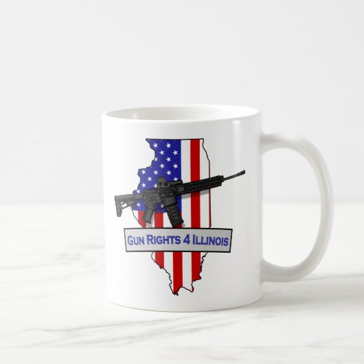 GunRights4Illinois Coffee Mok (Rechts)