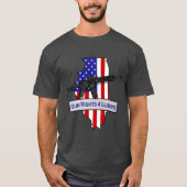 GunRights4Illinois Logo'd T Shirt (Voorkant)