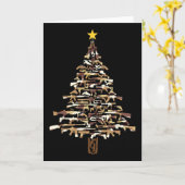 Guns Christmas Tree - Camo Print Xmas Gift For Gun Kaart (Gele Bloem)