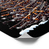 Guns Christmas Tree Funny Men Xmas For Gun Lover  Poster (Hoek)