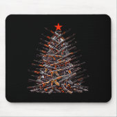 Guns Christmas Tree Funny Xmas 2025 For Gun Lover  Muismat (Voorkant)