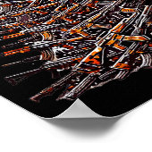 Guns Christmas Tree Funny Xmas 2025 For Gun Lover  Poster (Hoek)