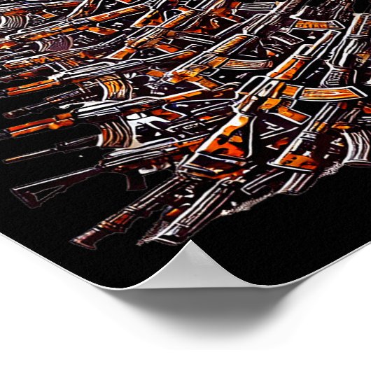 Guns Christmas Tree Funny Xmas 2025 For Gun Lover  Poster (Hoek)