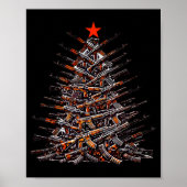 Guns Christmas Tree Funny Xmas 2025 For Gun Lover  Poster (Voorkant)