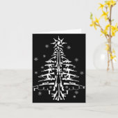 Guns Christmas Tree Xmas For Men Military  Kaart (Gele Bloem)