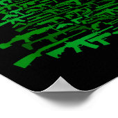 Guns Christmas Tree - Xmas Gift For Guns Lover Poster (Hoek)