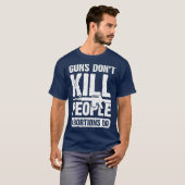 Guns Dont Kill People Abortions Do 2nd Amendment T-shirt (Voorkant volledig)