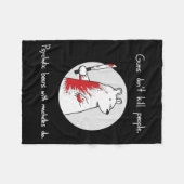 Guns Dont Kill People Bears With Machetes Do Fleece Deken (Voorkant (Horizontaal))