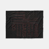 Guns Don't Kill People Dads With Pretty Daughters Fleece Deken (Voorkant (Horizontaal))