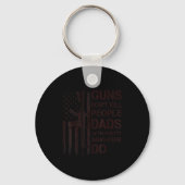Guns Don't Kill People Dads With Pretty Daughters Sleutelhanger (Voorkant)
