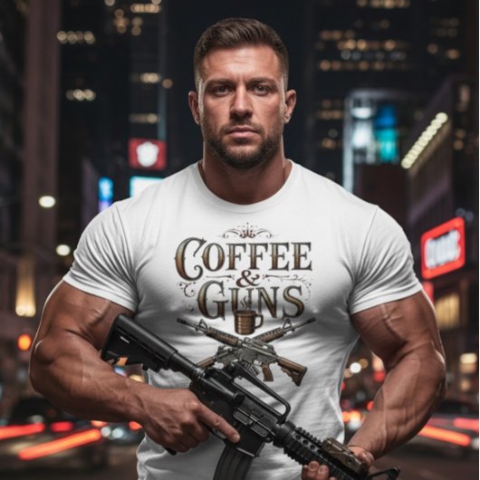 Guns & Koffie Tri-Blend Shirt