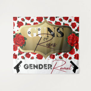 Guns of Rozen Geslacht Onthulling Baby Shower Wandkleed