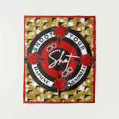 Guns of Rozen Geslacht Onthulling | Schiet je Scho Wandkleed (Voorkant)