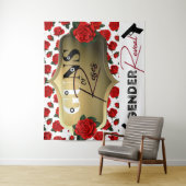 Guns of Rozen Geslacht Reveal Baby Shower Wandkleed (In situ)