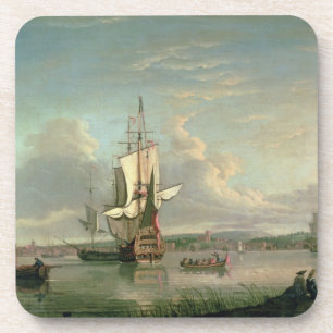 Gunship on the Thames of Woolwich Drankjes Onderzetter