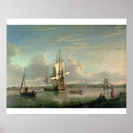 Gunship on the Thames of Woolwich Poster (Voorkant)