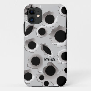 GunShots Holes Funny iPhone 5 Hoesje