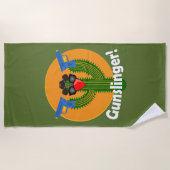 Gunsliger Cactus Design - Beach Towel Strandlaken (Voorkant)