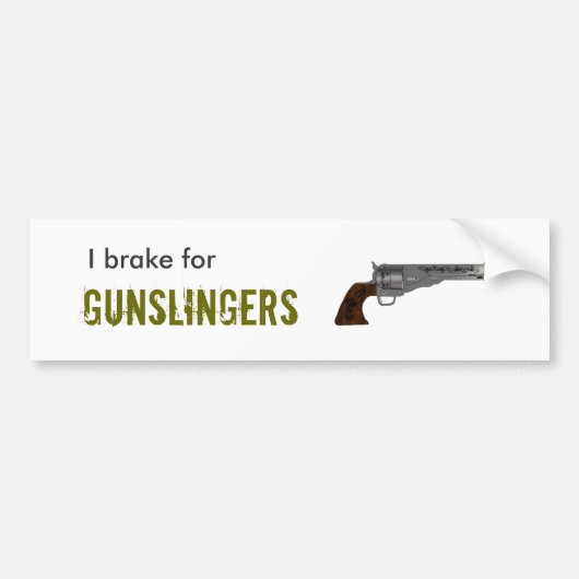 Gunslinger Bumpersticker (Voorkant)
