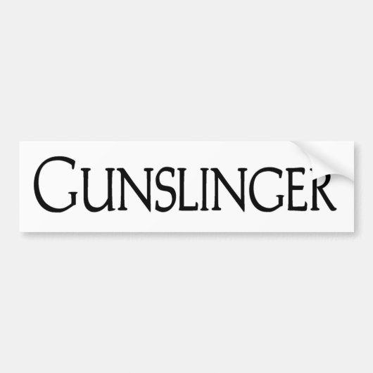 Gunslinger Bumpersticker (Voorkant)