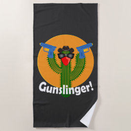 Gunslinger Cactus Design - Beach Towel Strandlaken