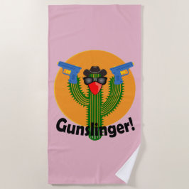 Gunslinger Cactus Design - Beach Towel Strandlaken