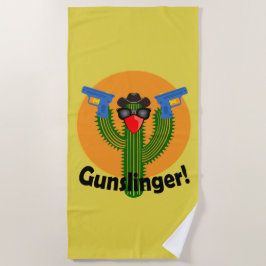 Gunslinger Cactus Design - Beach Towel Strandlaken