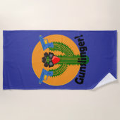 Gunslinger Cactus Design - Beach Towel Strandlaken (Voorkant)