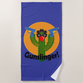 Gunslinger Cactus Design - Beach Towel Strandlaken
