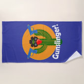 Gunslinger Cactus Design - Beach Towel Strandlaken (Voorkant)