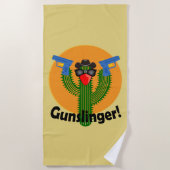 Gunslinger Cactus Design - Beach Towel Strandlaken (Voorkant)