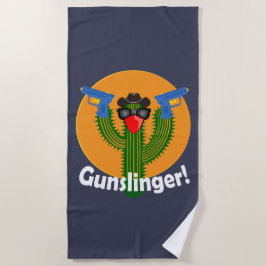 Gunslinger Cactus Design - Beach Towel Strandlaken