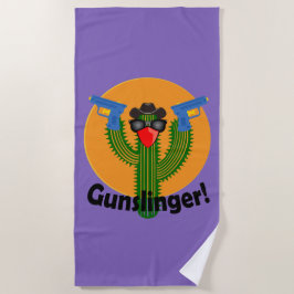 Gunslinger Cactus Design - Beach Towel Strandlaken
