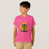 Gunslinger Cactus Design - Kinderen Hanes TAGLESS® T-shirt (Voorkant volledig)