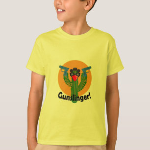 Gunslinger Cactus Design - Kinderen Hanes TAGLESS® T-shirt