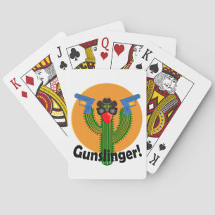 Gunslinger Cactus Design - Spelkaarten, standaard Pokerkaarten