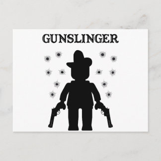 Gunslinger Cowboy Minifig Briefkaart