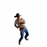 Gunslingers van het Westen - Dry Gulcher Ornament Fotobeeldje Ornament<br><div class="desc">Dry Gulcher is een schutter die een vredestichter van 7 1/2 gebruikt.  Hij is altijd een dandy die in het fijnste leder is gehuld en die door zichzelf wordt uitgedeeld. Normaal gesproken werd hij met Yowee aan het rijden.  Deel van de Gunslingers van de West Series.</div>