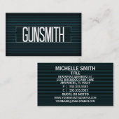 Gunsmith Elegant Stripe Visitekaartje (Voorkant / Achterkant)