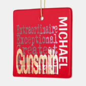 Gunsmith Extraordinaire CUSTOM Keramisch Ornament (Links)