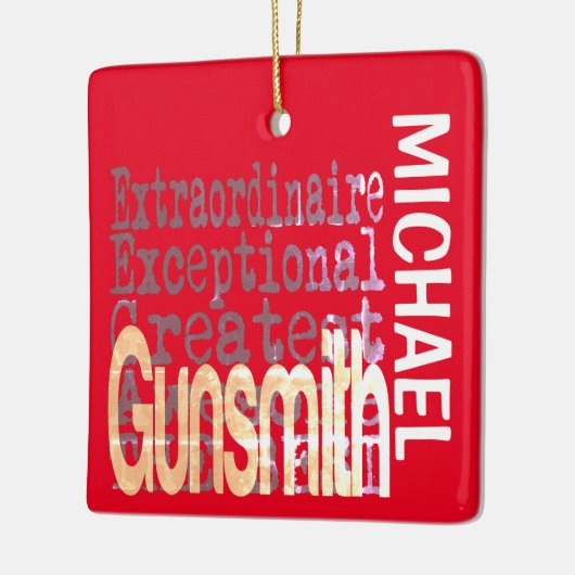 Gunsmith Extraordinaire CUSTOM Keramisch Ornament (Links)